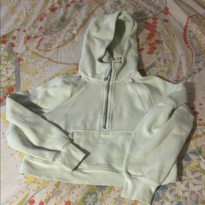 Light Green Scuba Hooded Sweatshirt